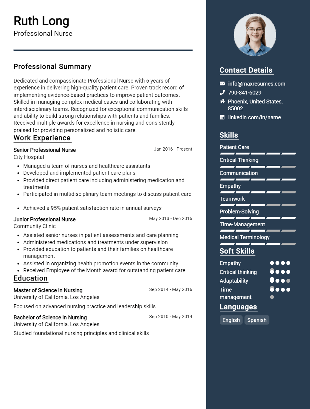 professional-nurse-resume-sample