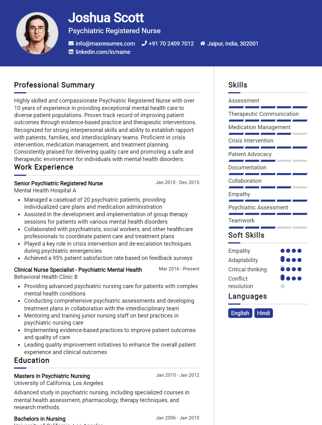 psychiatric-registered-nurse-resume-sample