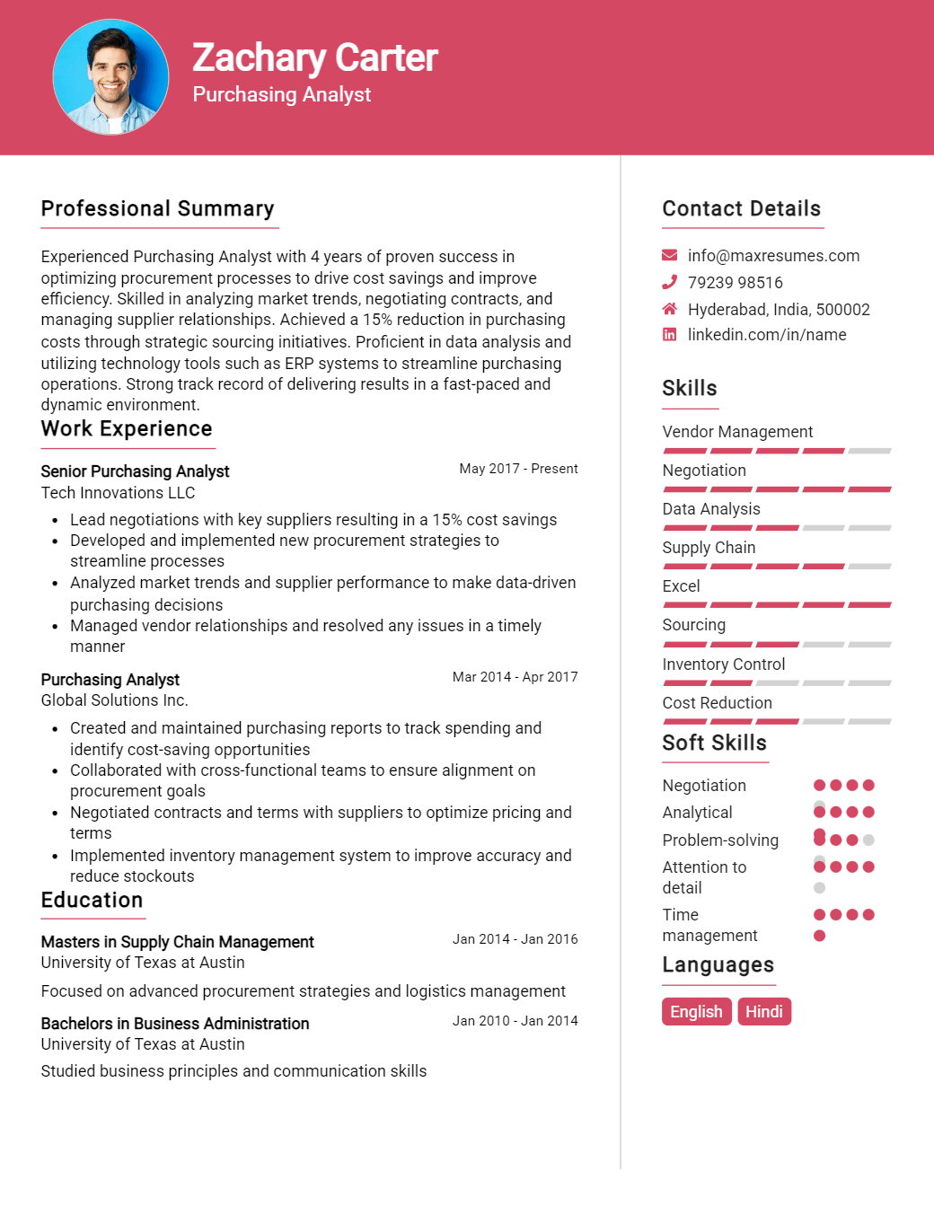 analyst-resume-sample