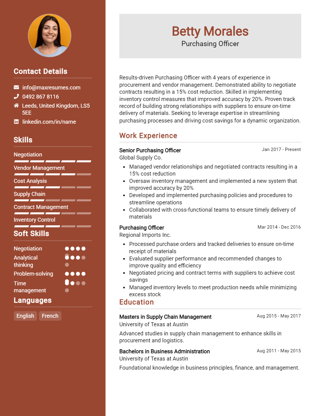 officer-resume-sample