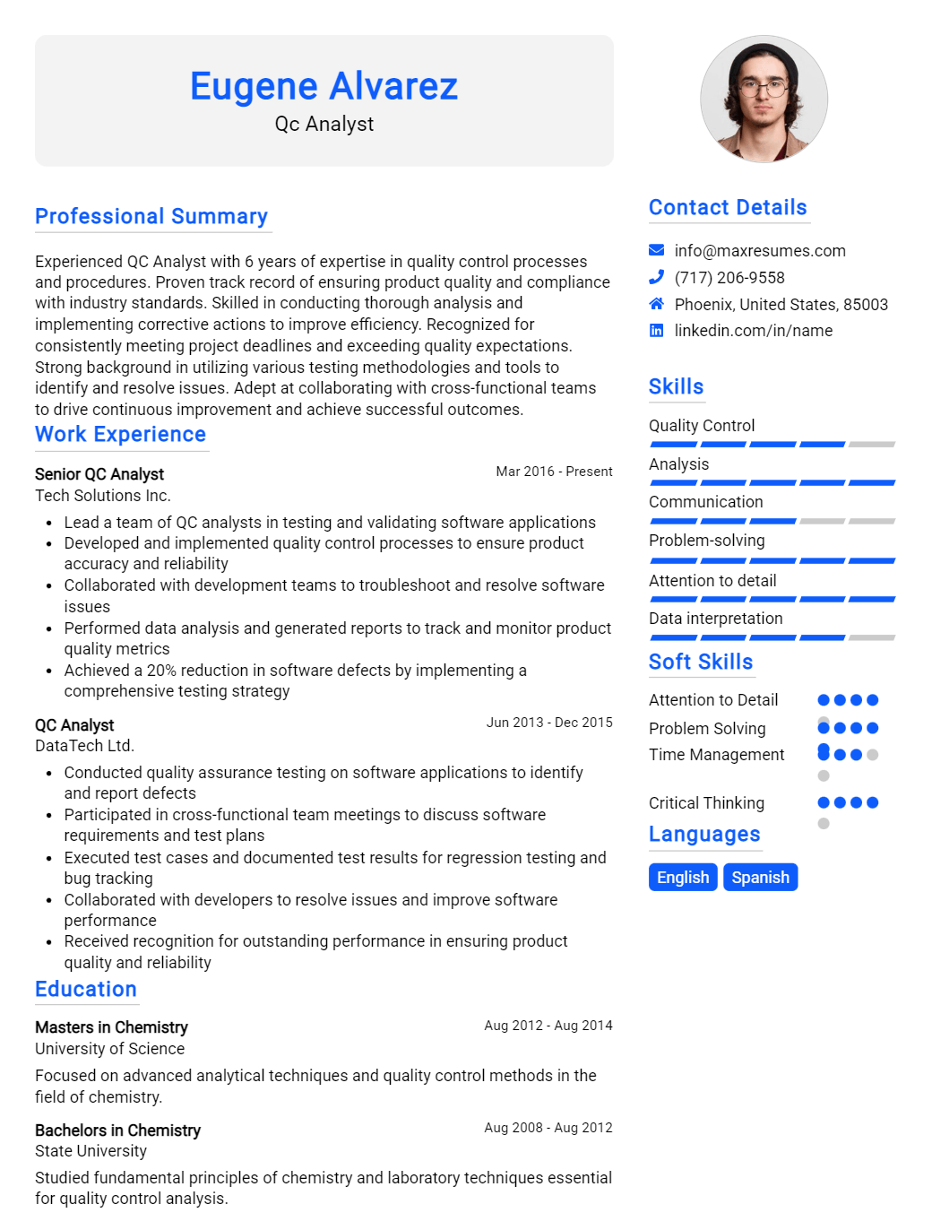 analyst-resume-sample