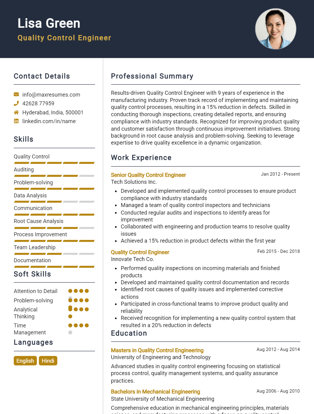 engineer-resume-sample