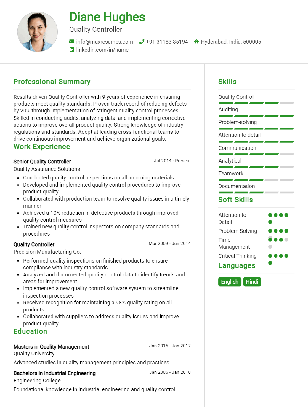 controller-resume-sample