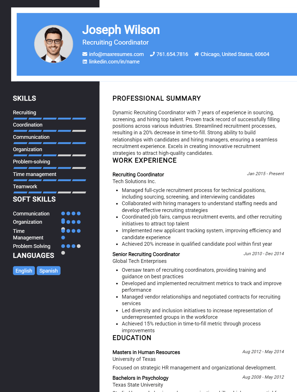 recruiting-coordinator-resume-sample