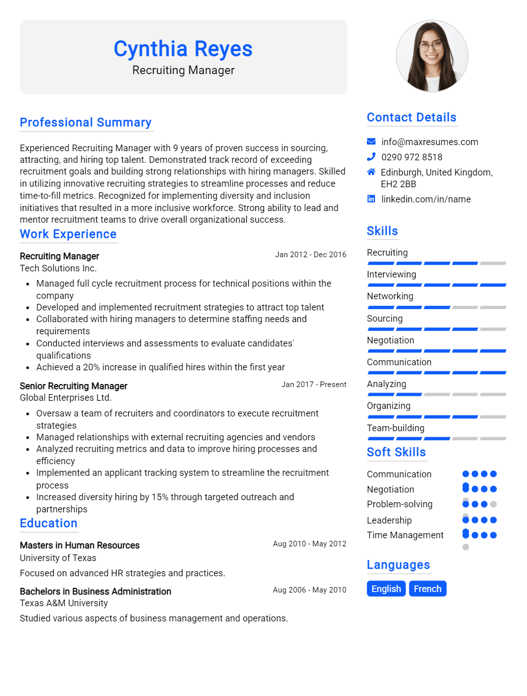 recruiting-manager-resume-sample