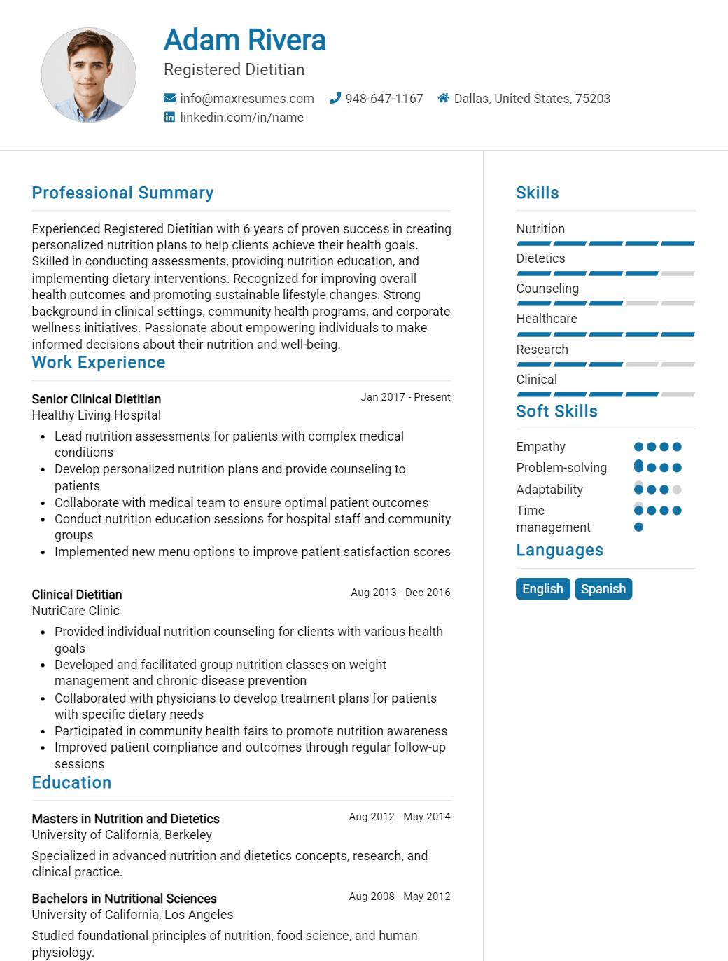 registered-dietitian-resume-sample