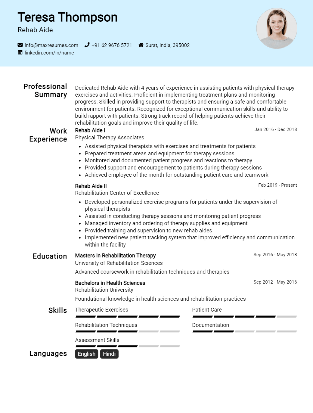rehab-aide-resume-sample
