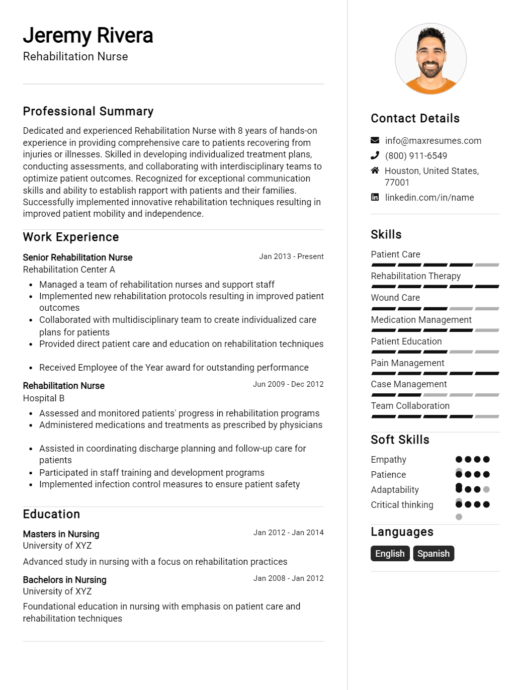 rehabilitation-nurse-resume-sample