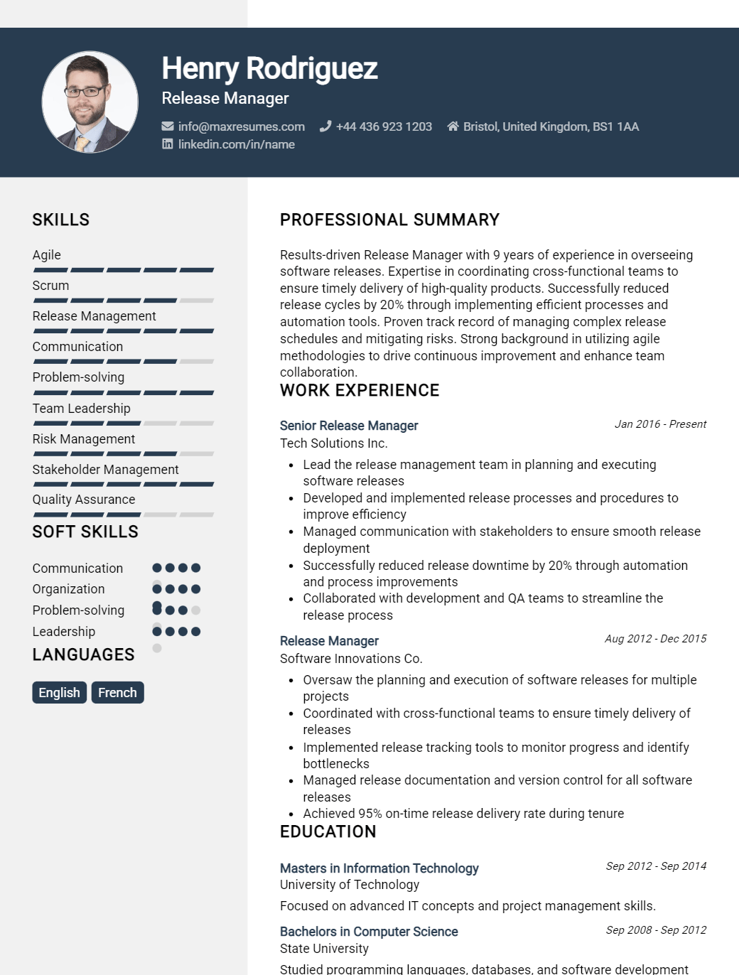 release-manager-resume-sample