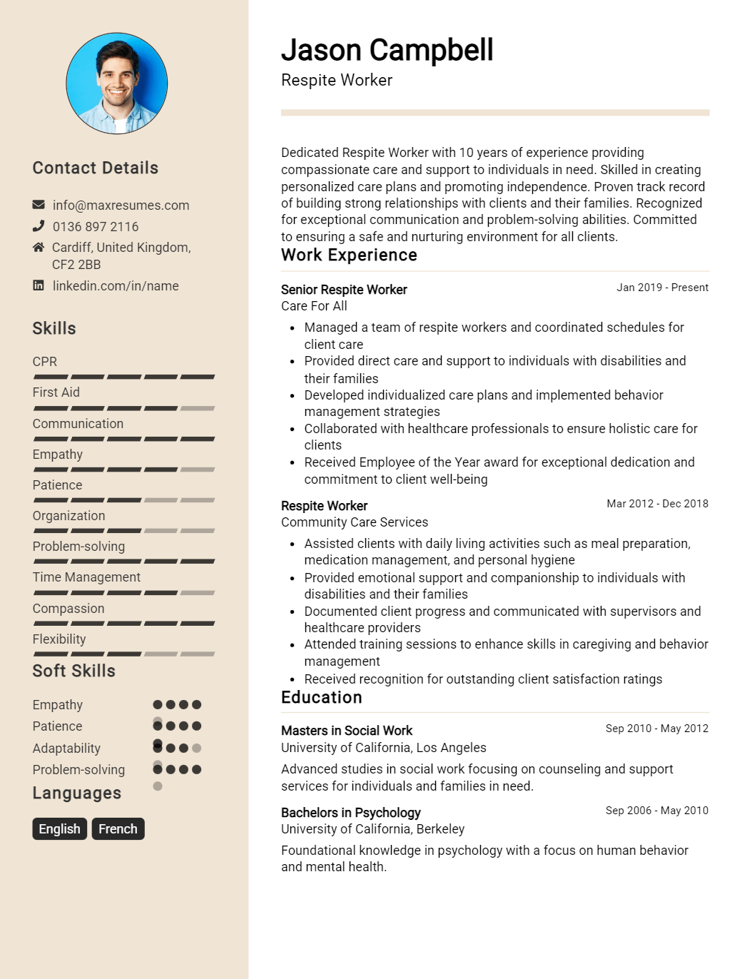 respite-worker-resume-sample
