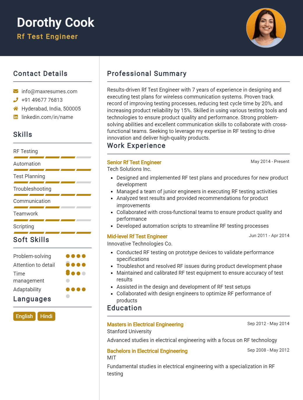 rf-test-engineer-resume-sample