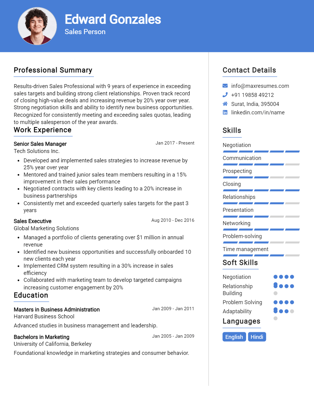 sales-person-resume-sample