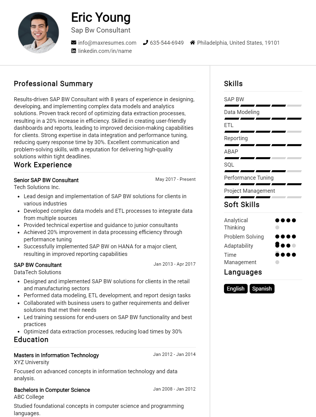 sap-bw-consultant-resume-sample