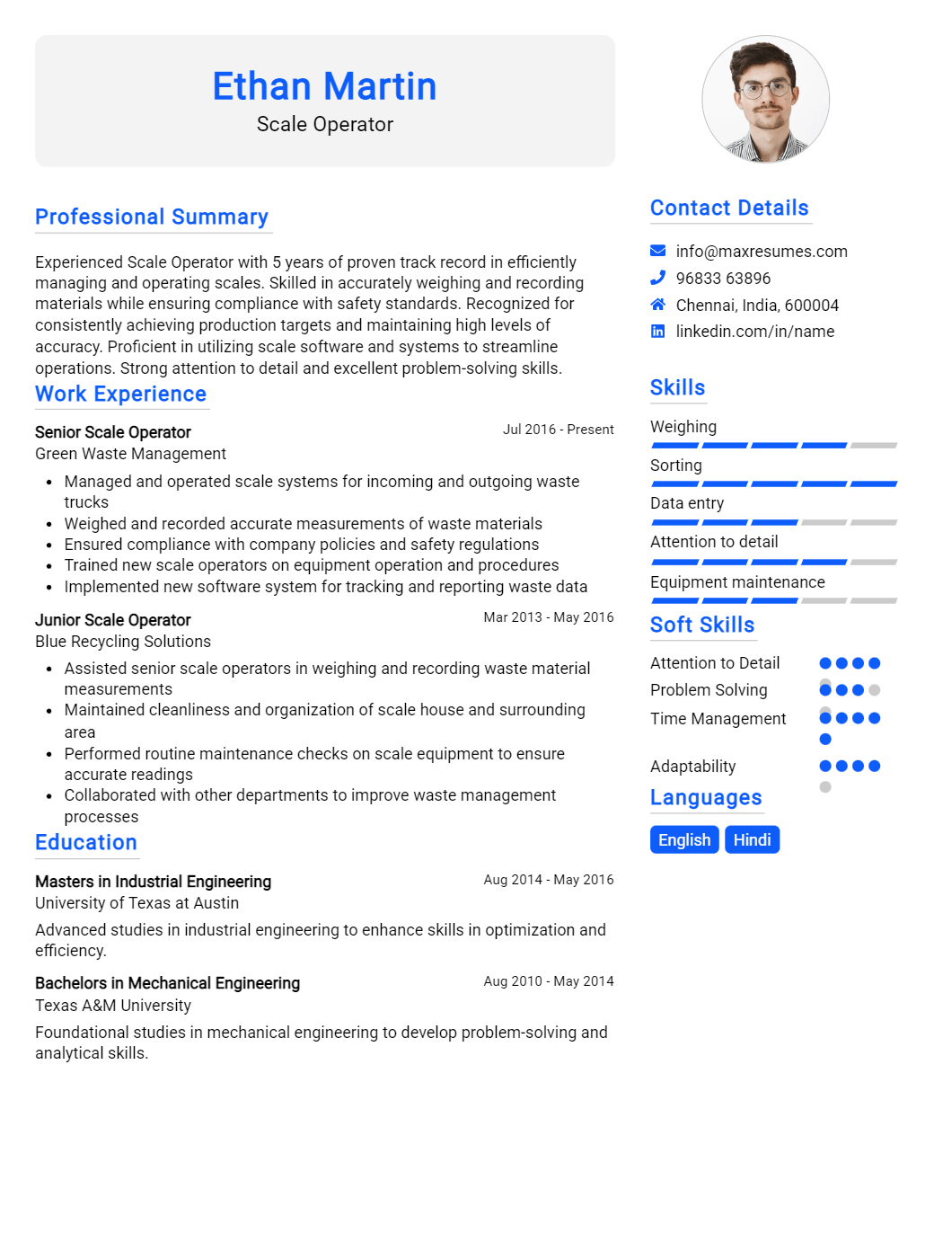scale-operator-resume-sample