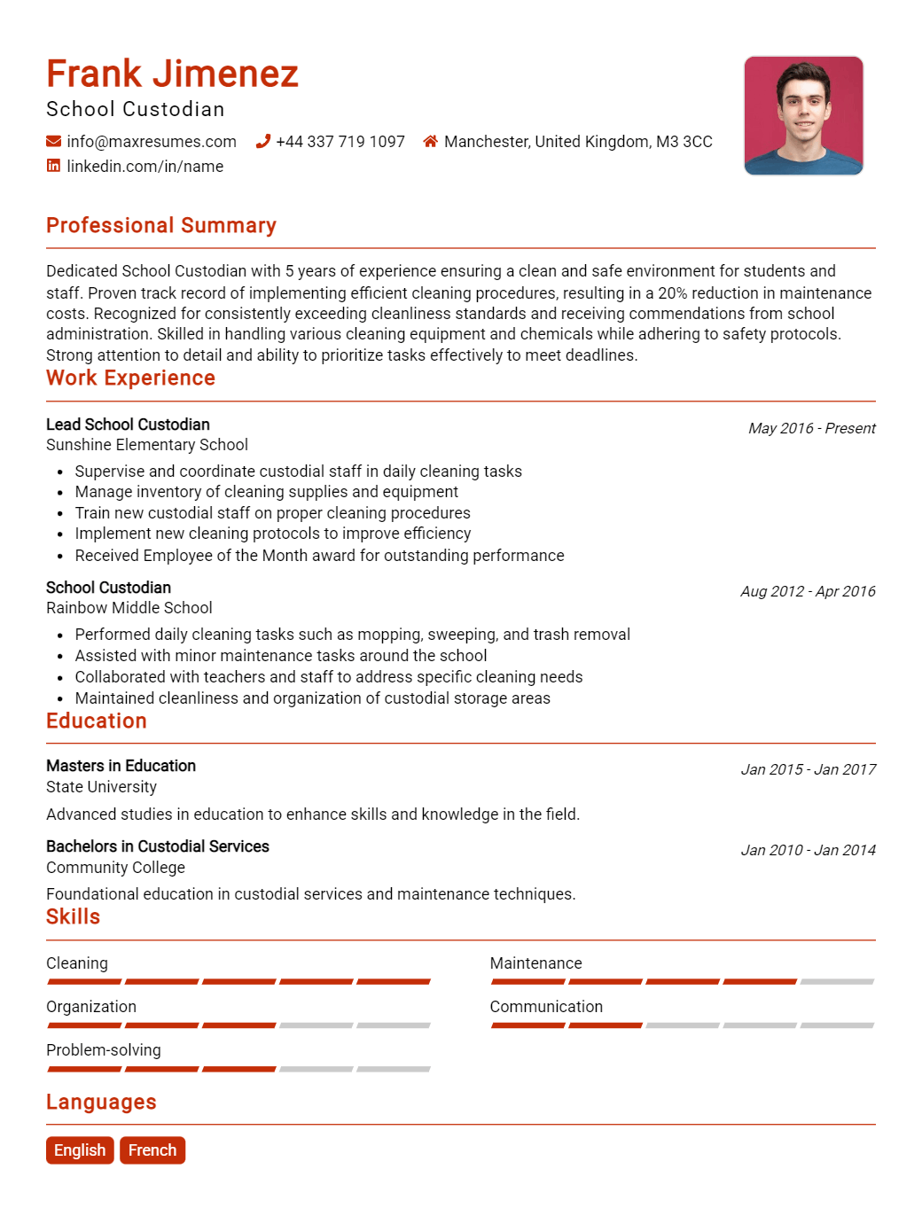school-custodian-resume-sample