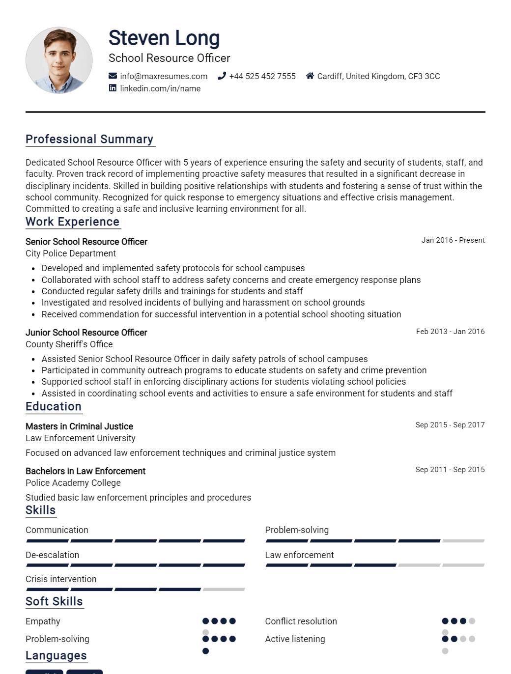 school-resource-officer-resume-sample
