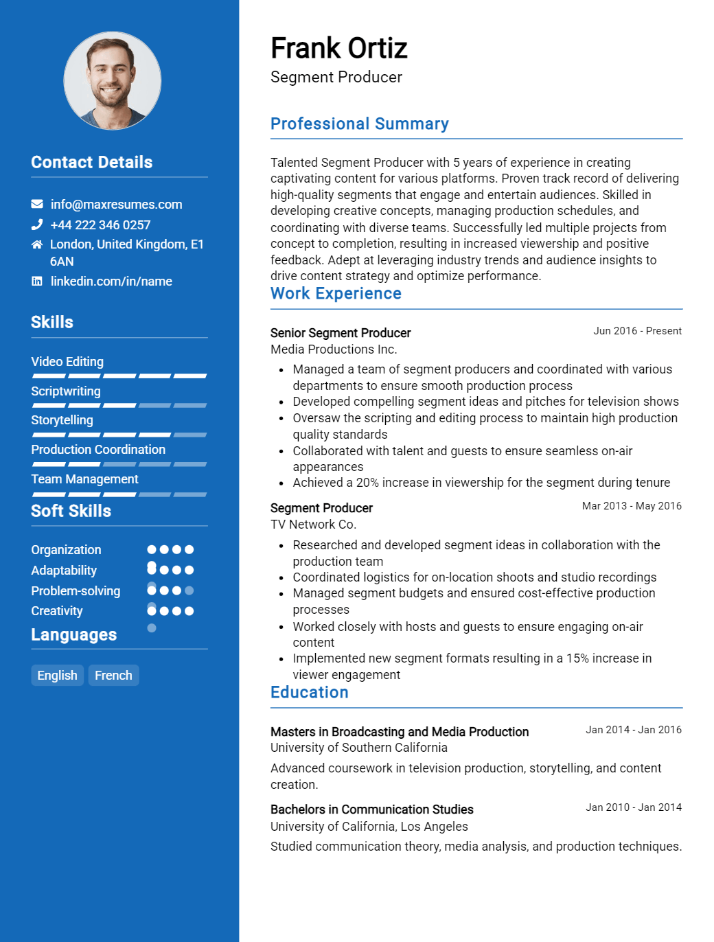 segment-producer-resume-sample