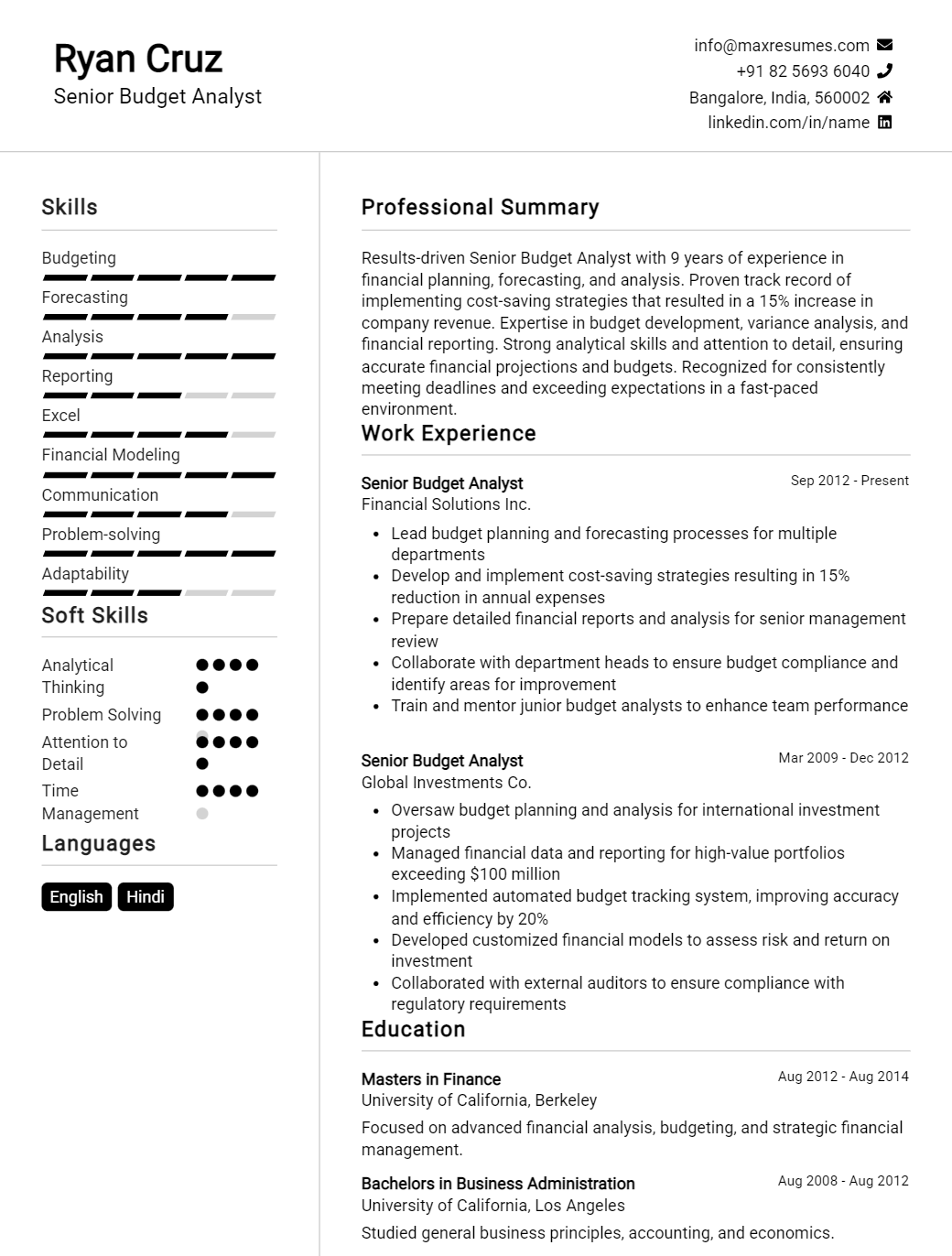 senior-budget-analyst-resume-sample