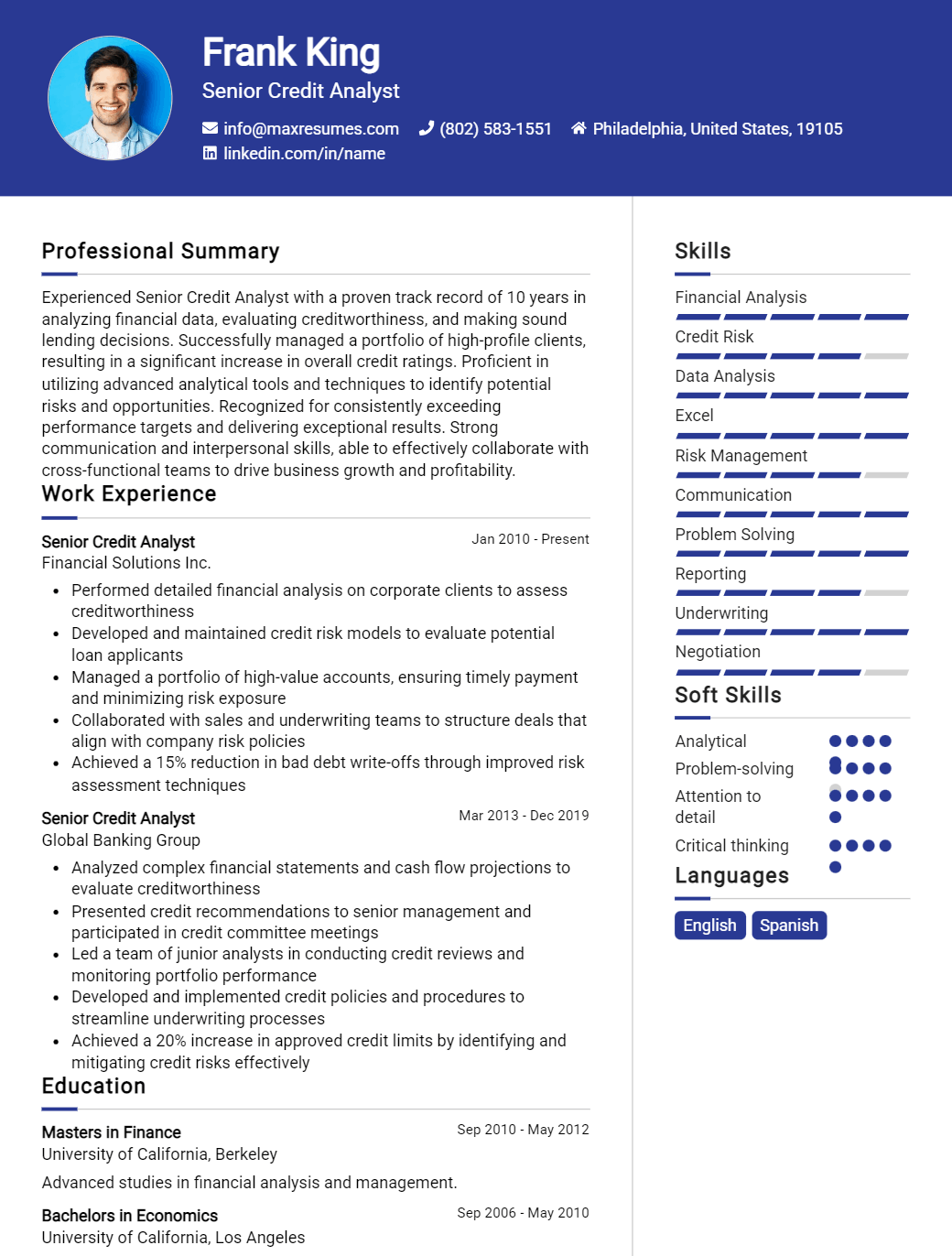 senior-credit-analyst-resume-sample
