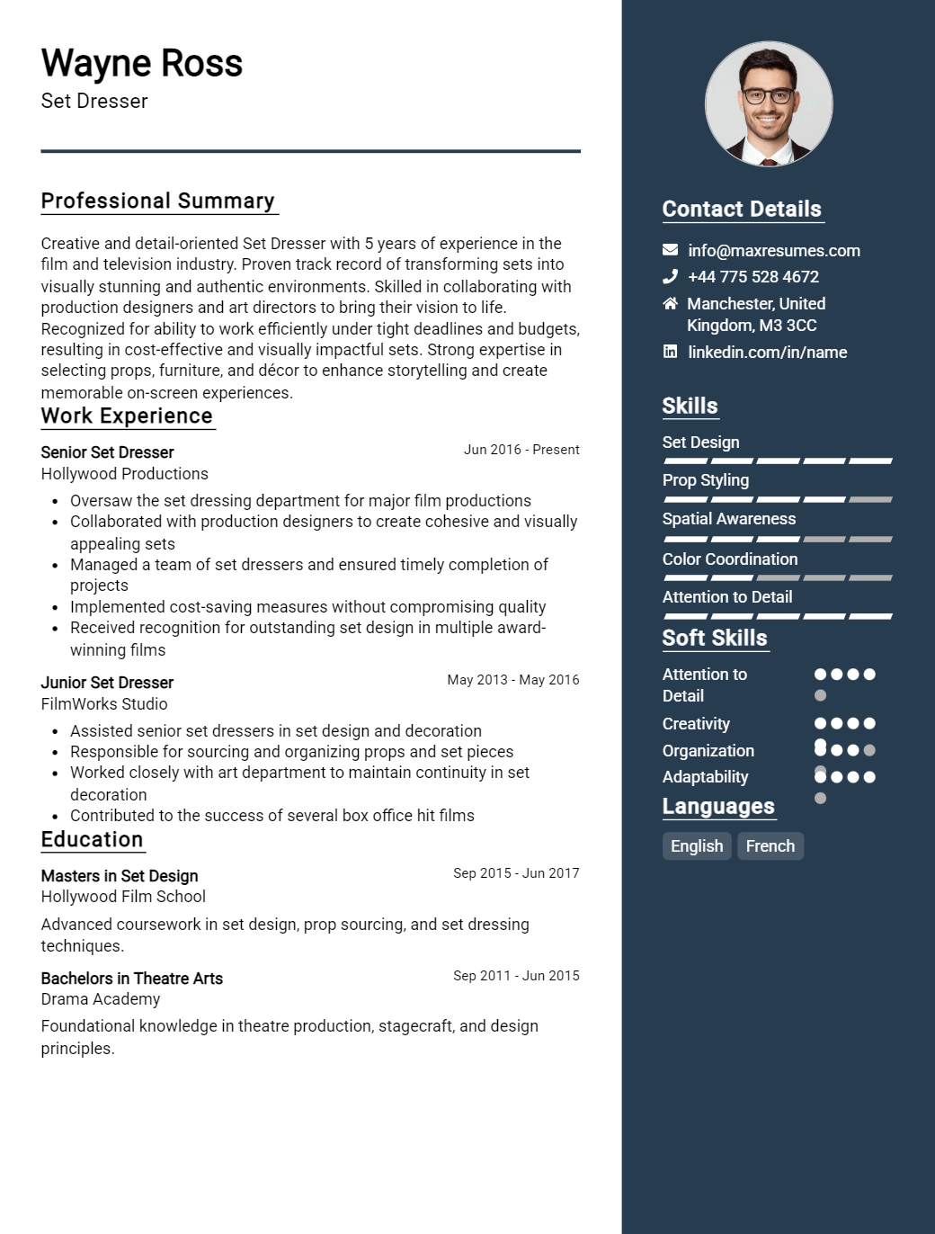 set-dresser-resume-sample