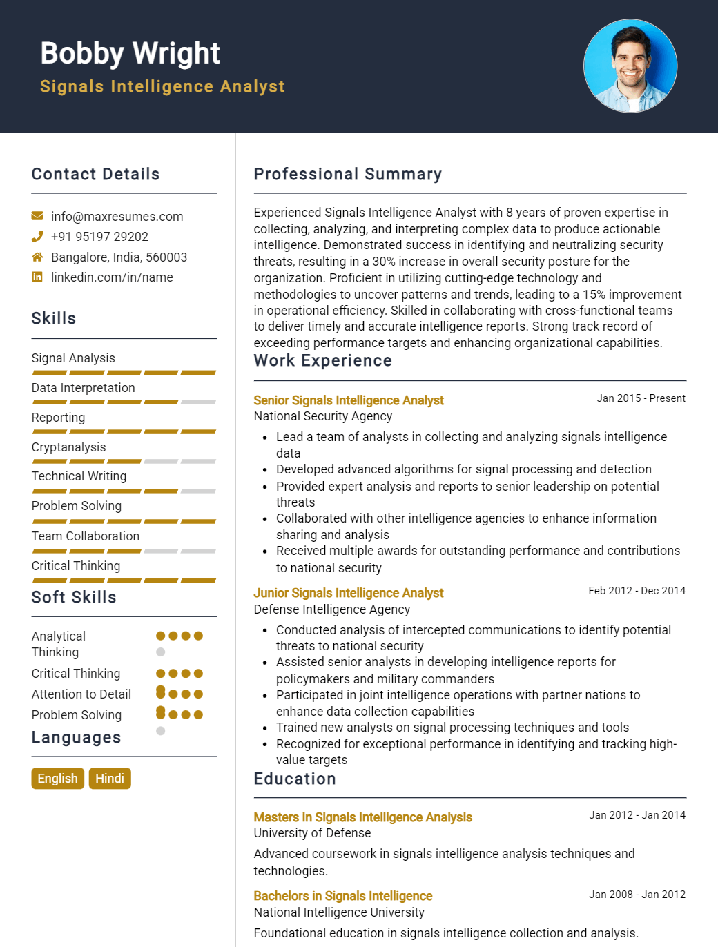 signals-intelligence-analyst-resume-sample