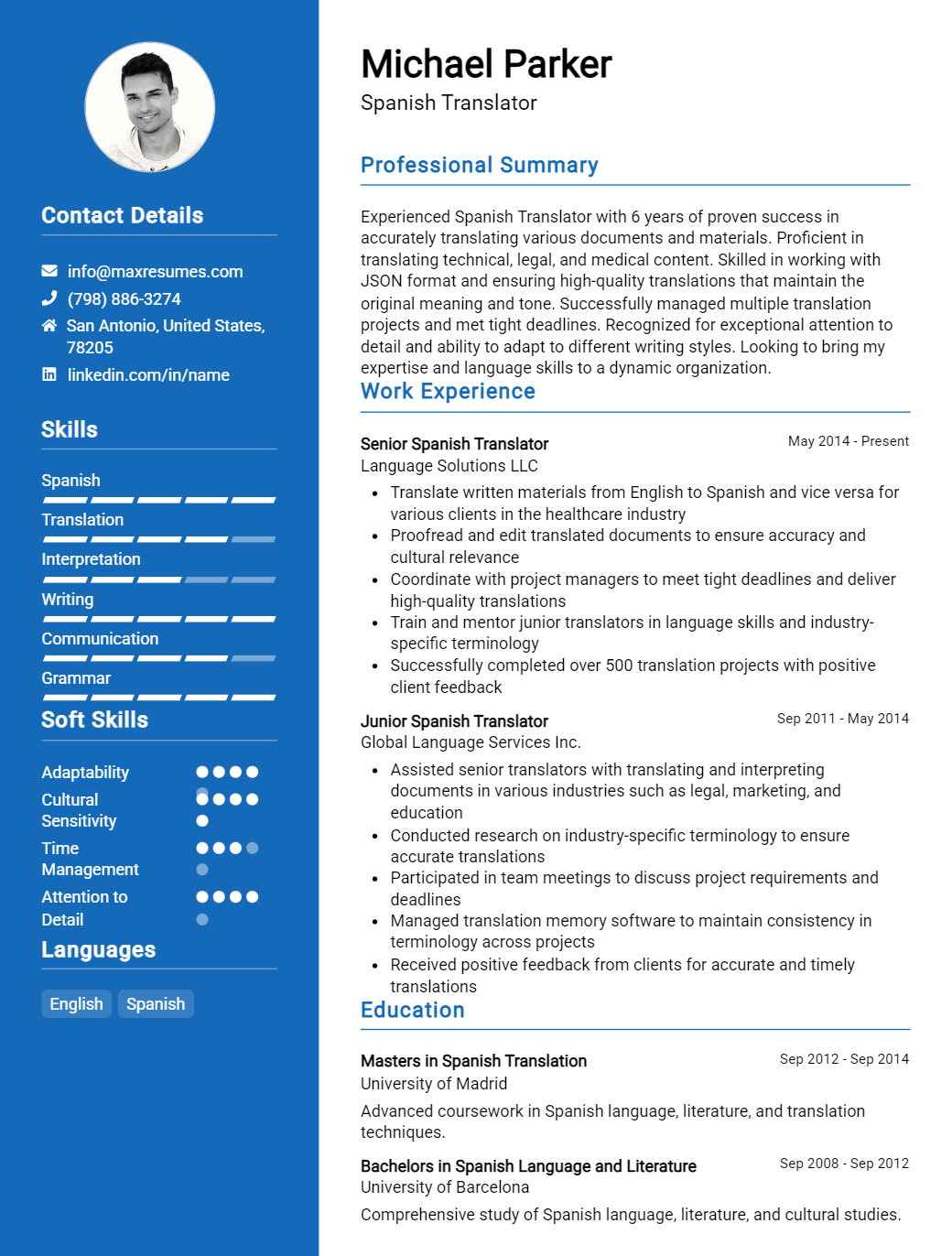 spanish-translator-resume-sample