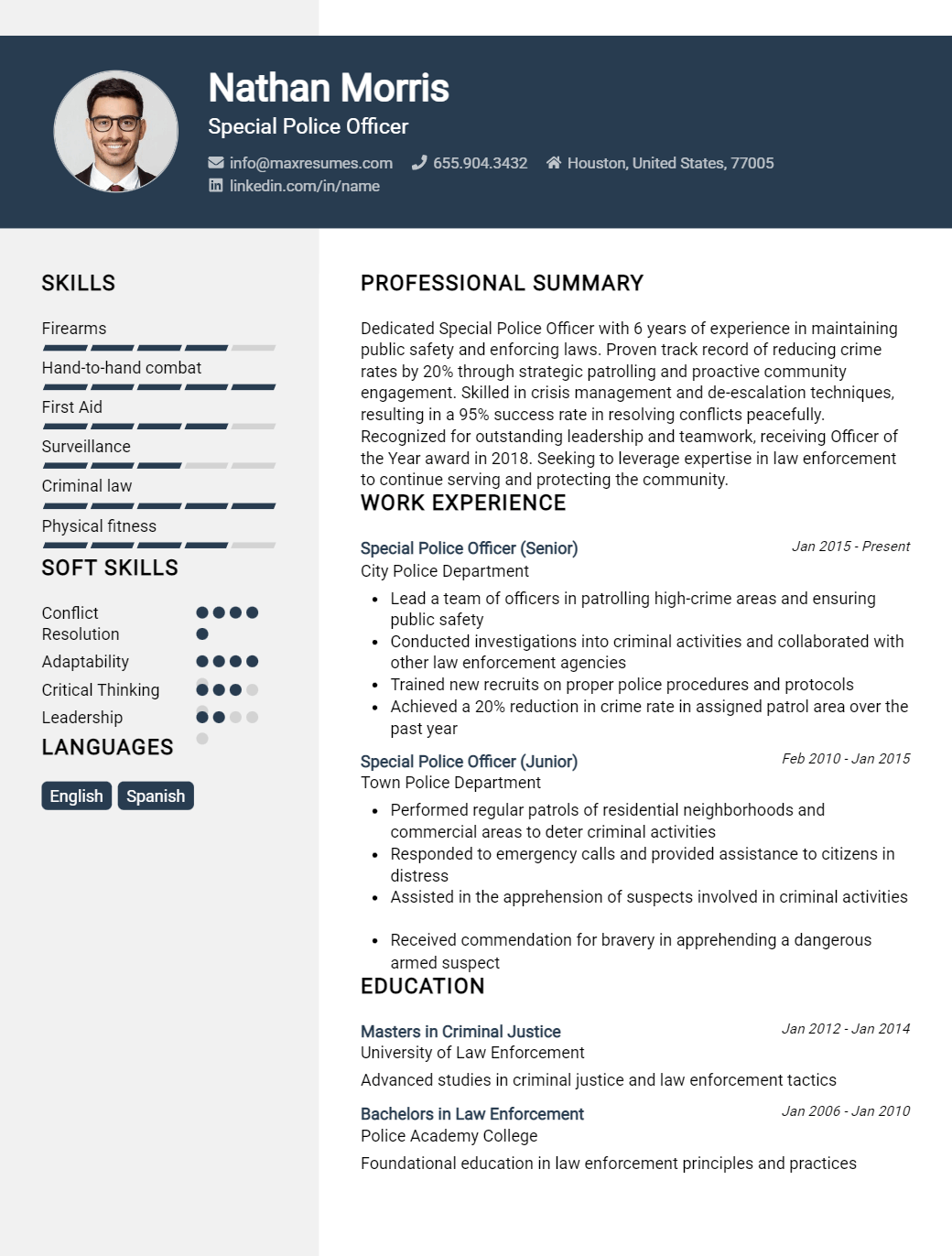 special-police-officer-resume-sample