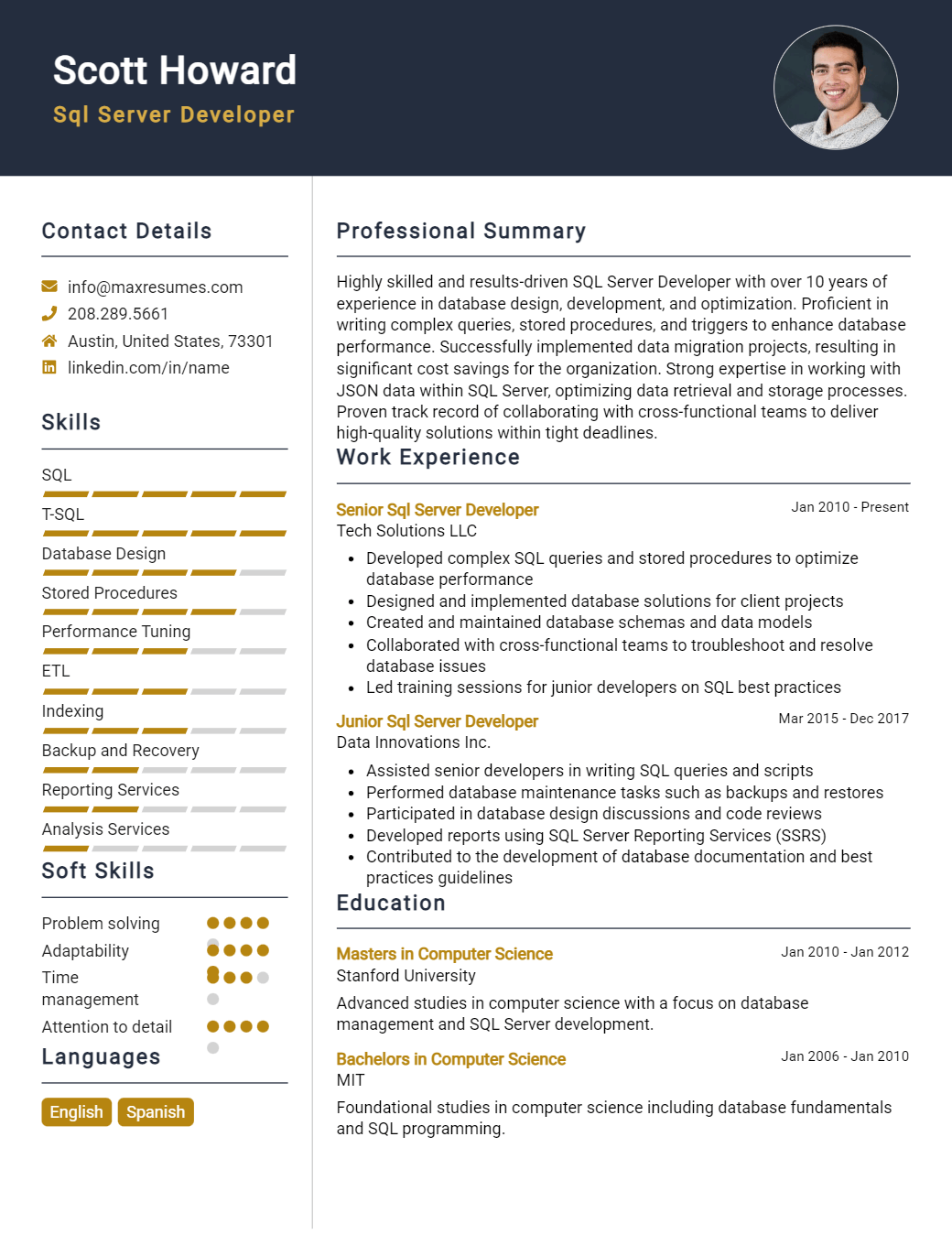 sql-server-developer-resume-sample