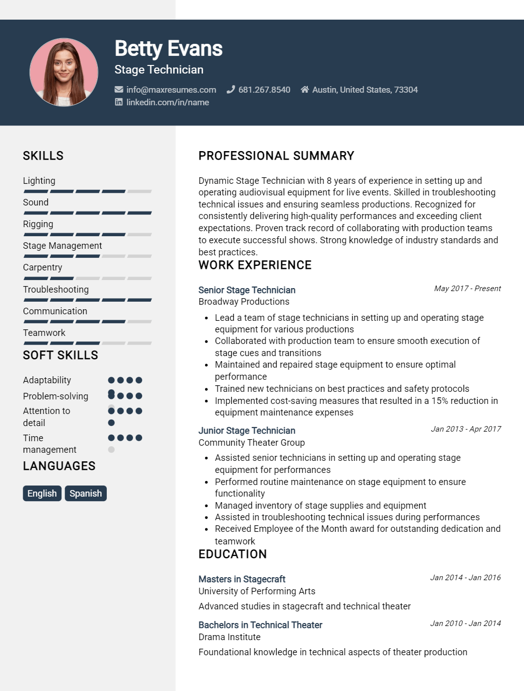stage-technician-resume-sample