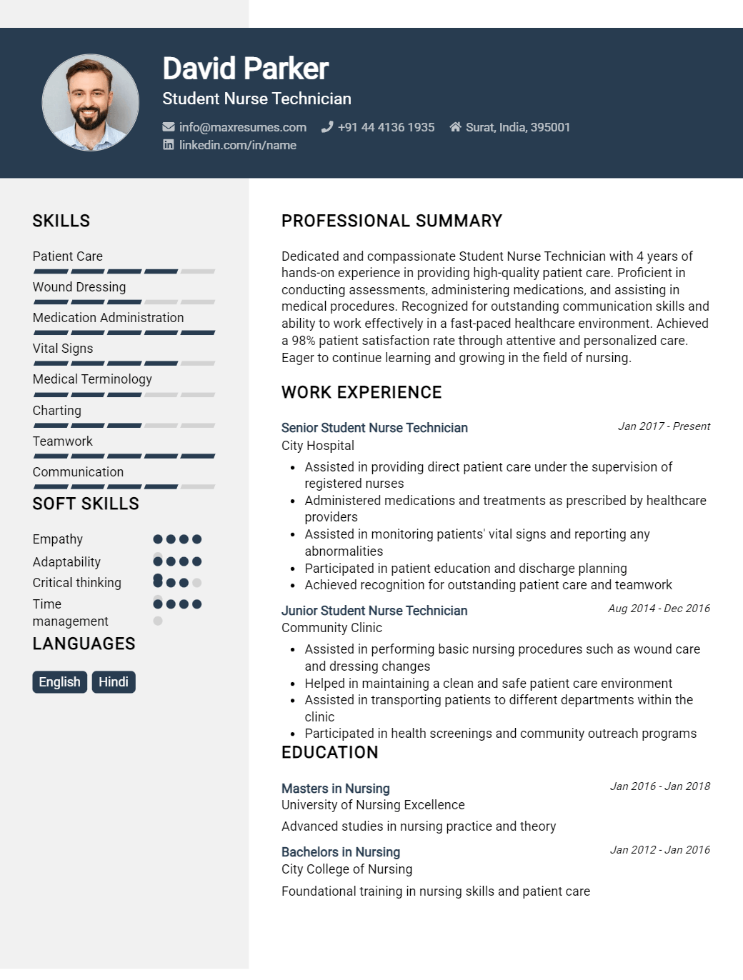student-nurse-technician-resume-sample