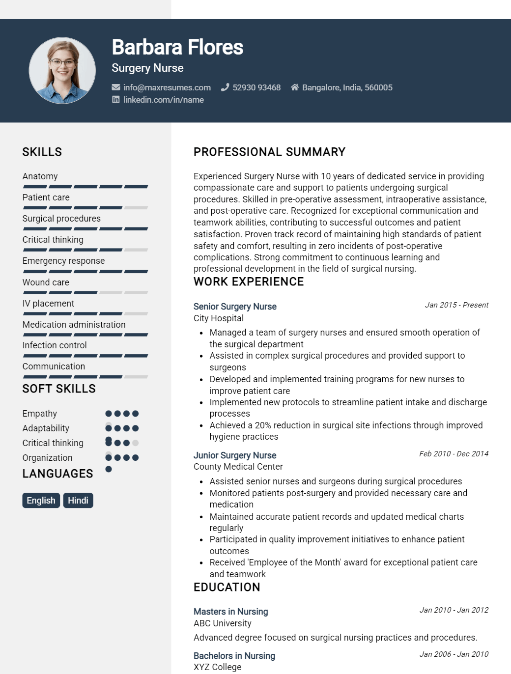 surgery-nurse-resume-sample
