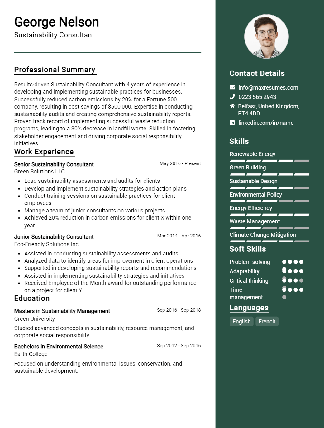 sustainability-consultant-resume-sample