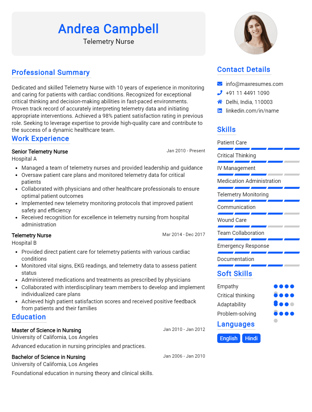 telemetry-nurse-resume-sample