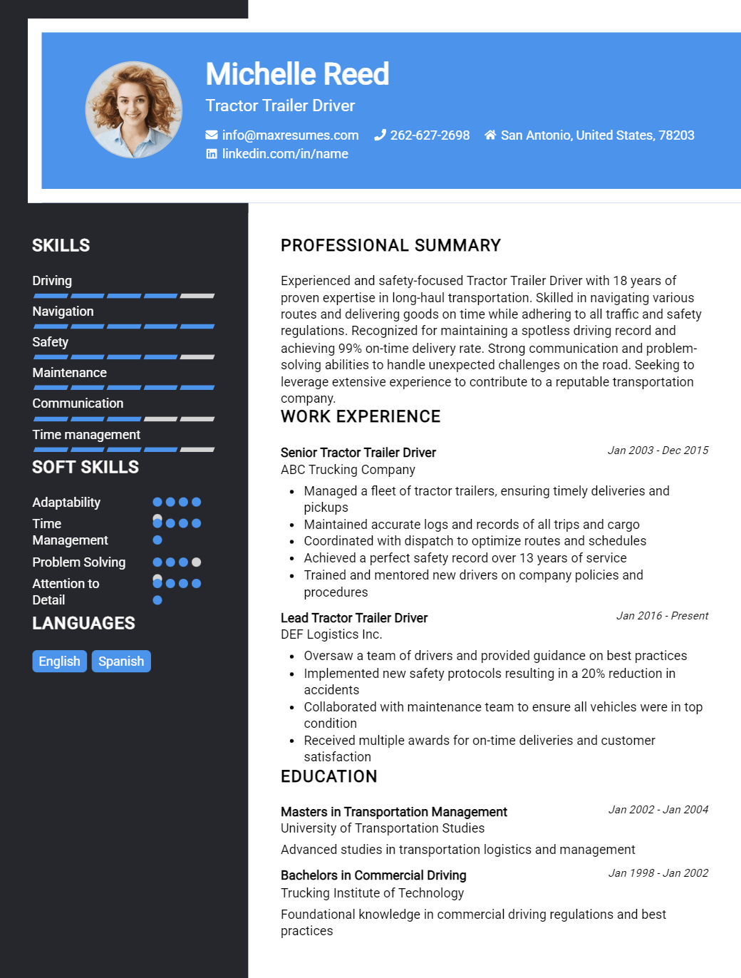 tractor-trailer-driver-resume-sample