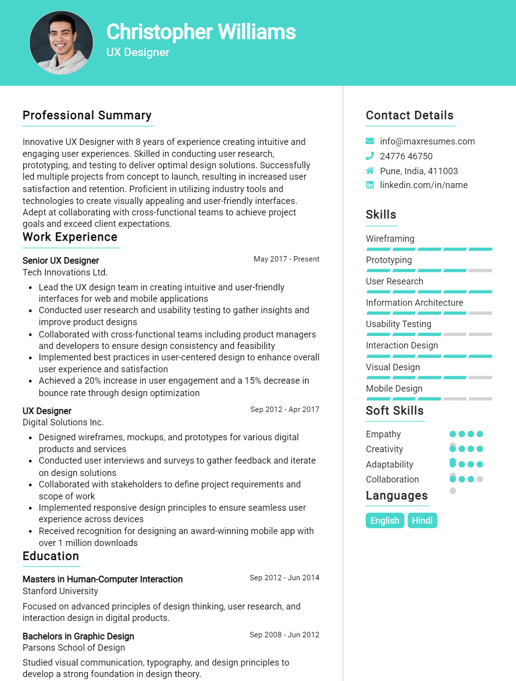 ux-designer-resume-sample