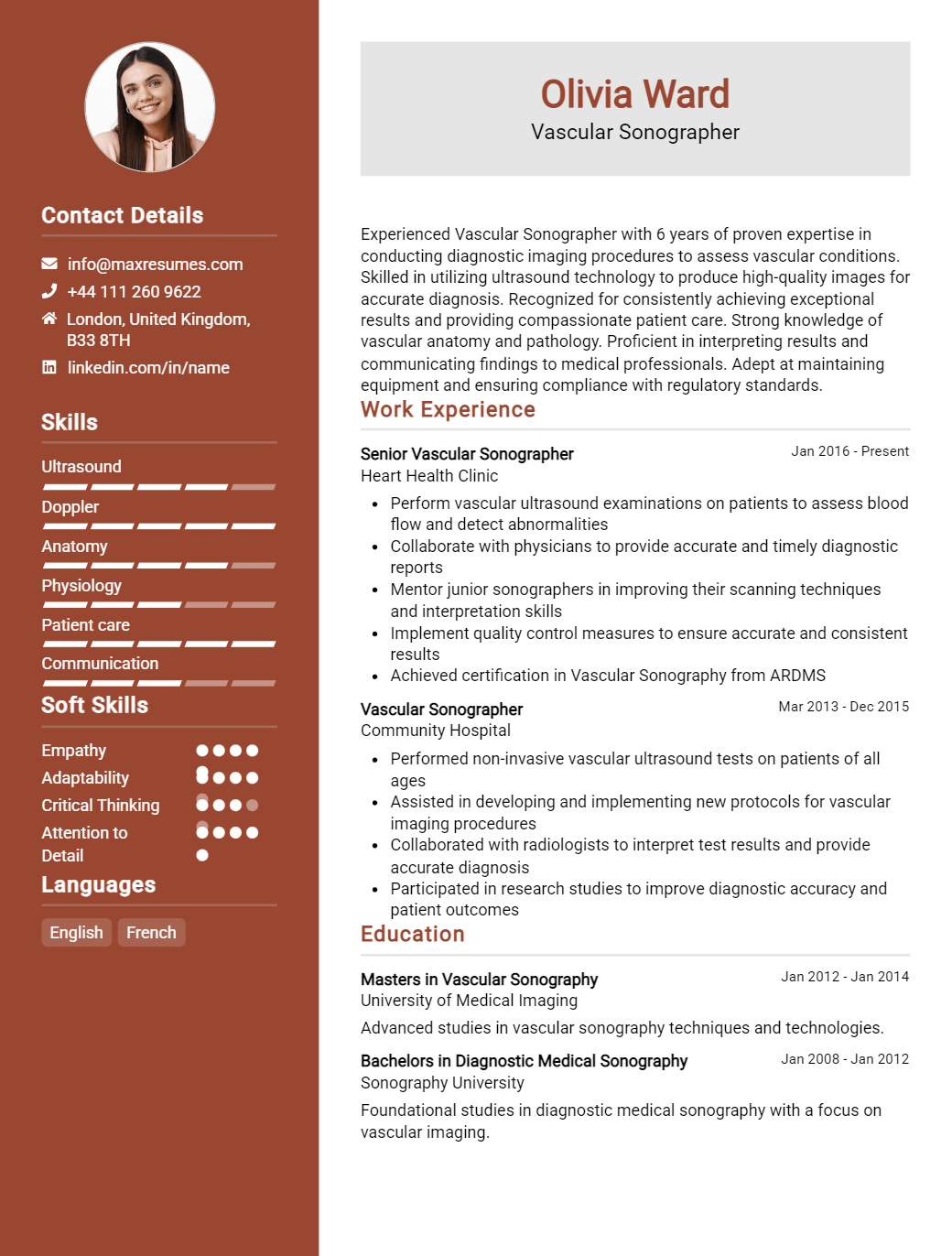 vascular-sonographer-resume-sample