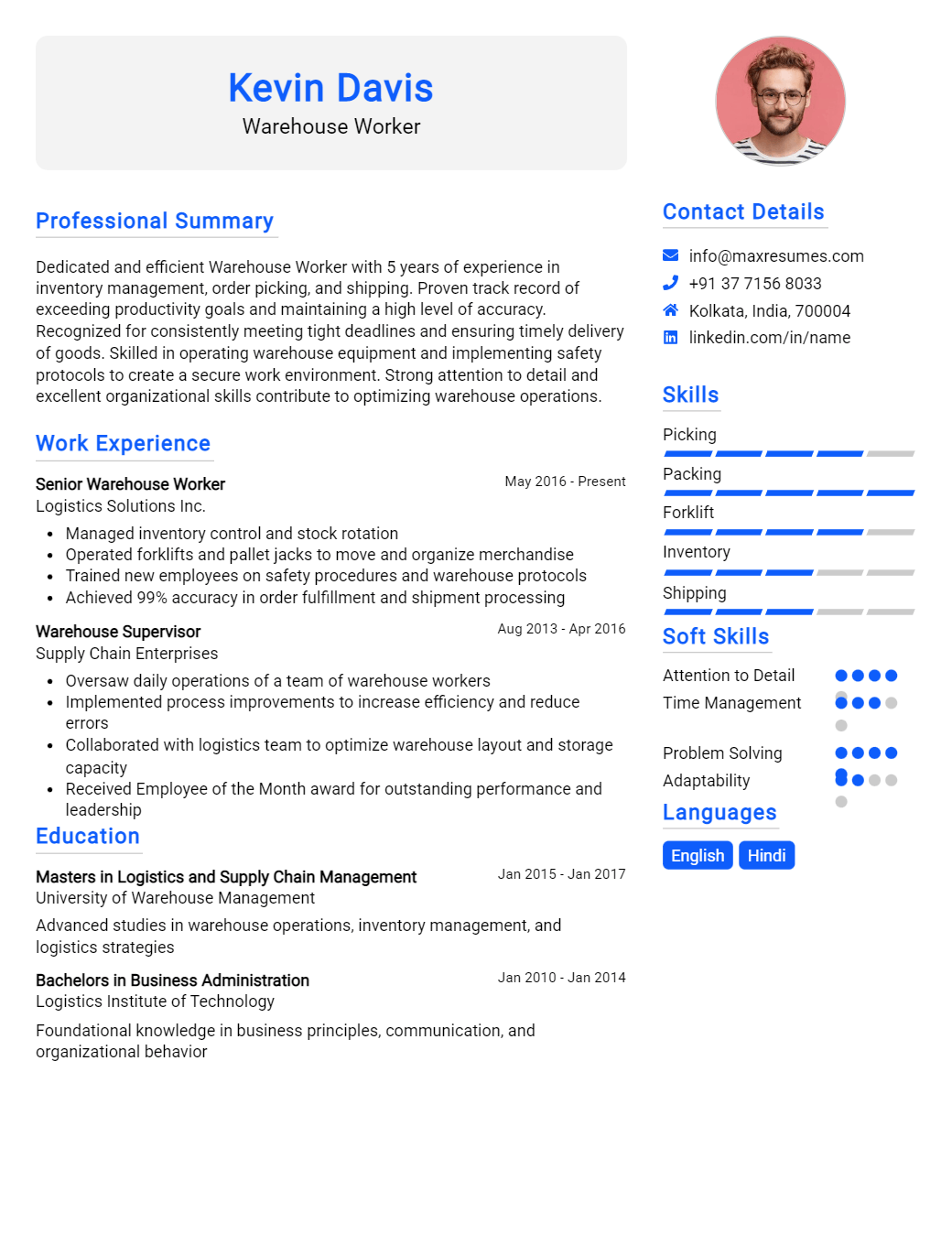 warehouse-worker-resume-sample