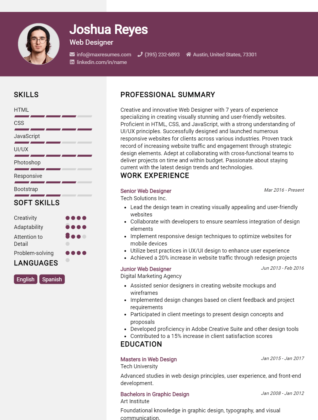 web-designer-resume-sample