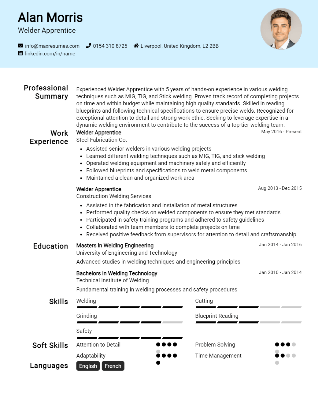 welder-apprentice-resume-sample