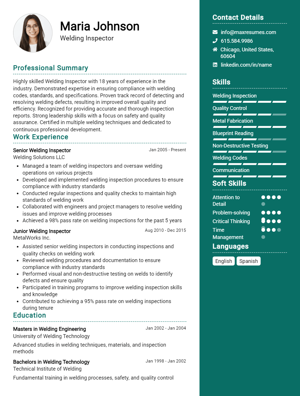 welding-inspector-resume-sample