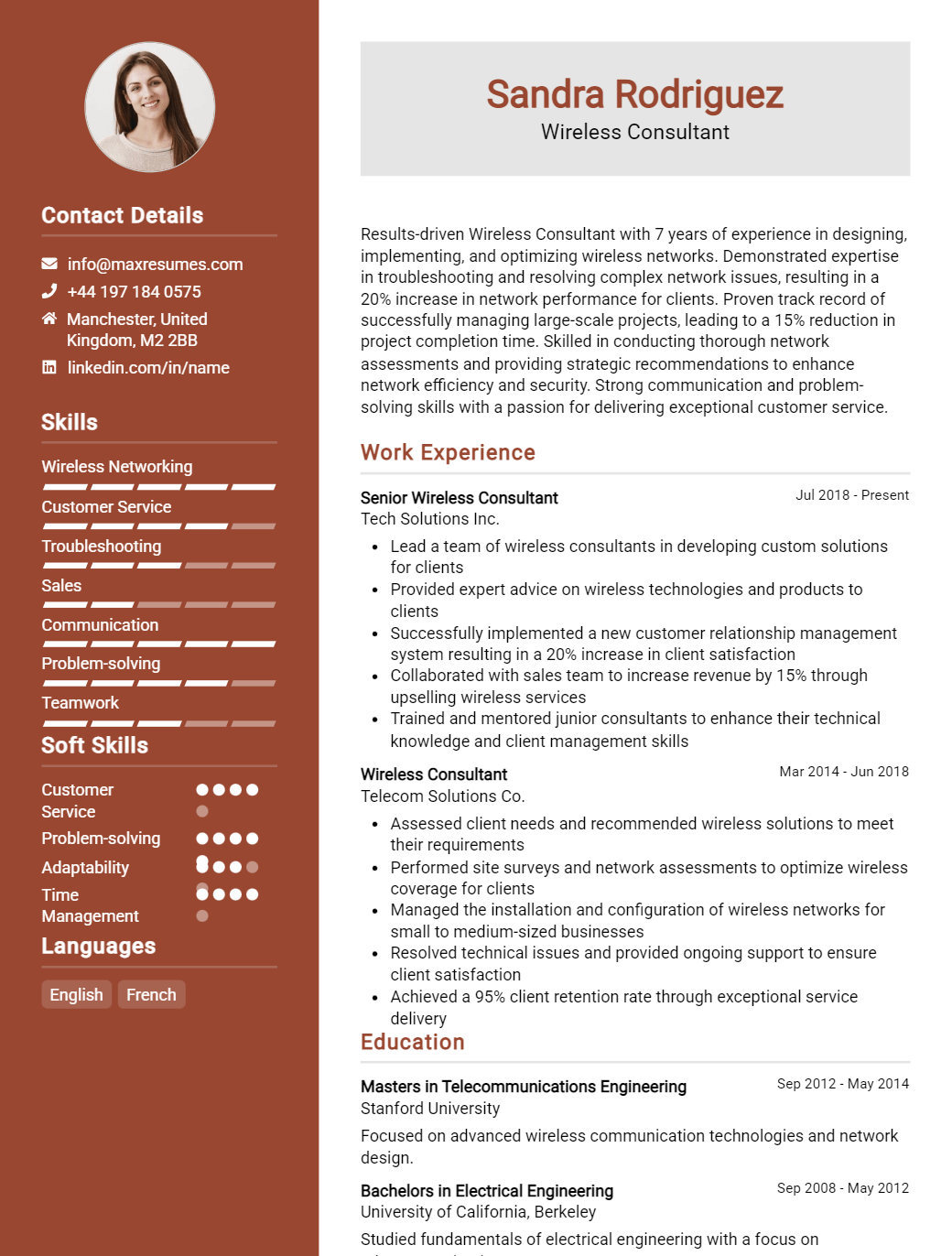 wireless-consultant-resume-sample