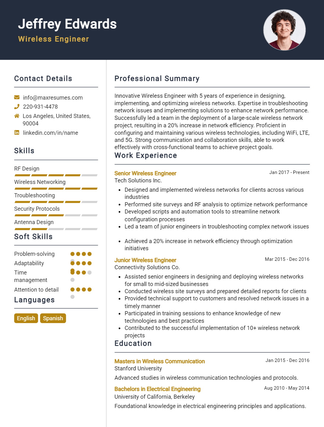wireless-engineer-resume-sample