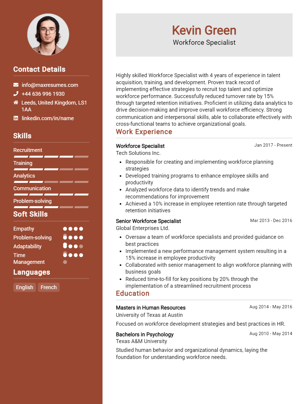 workforce-specialist-resume-sample