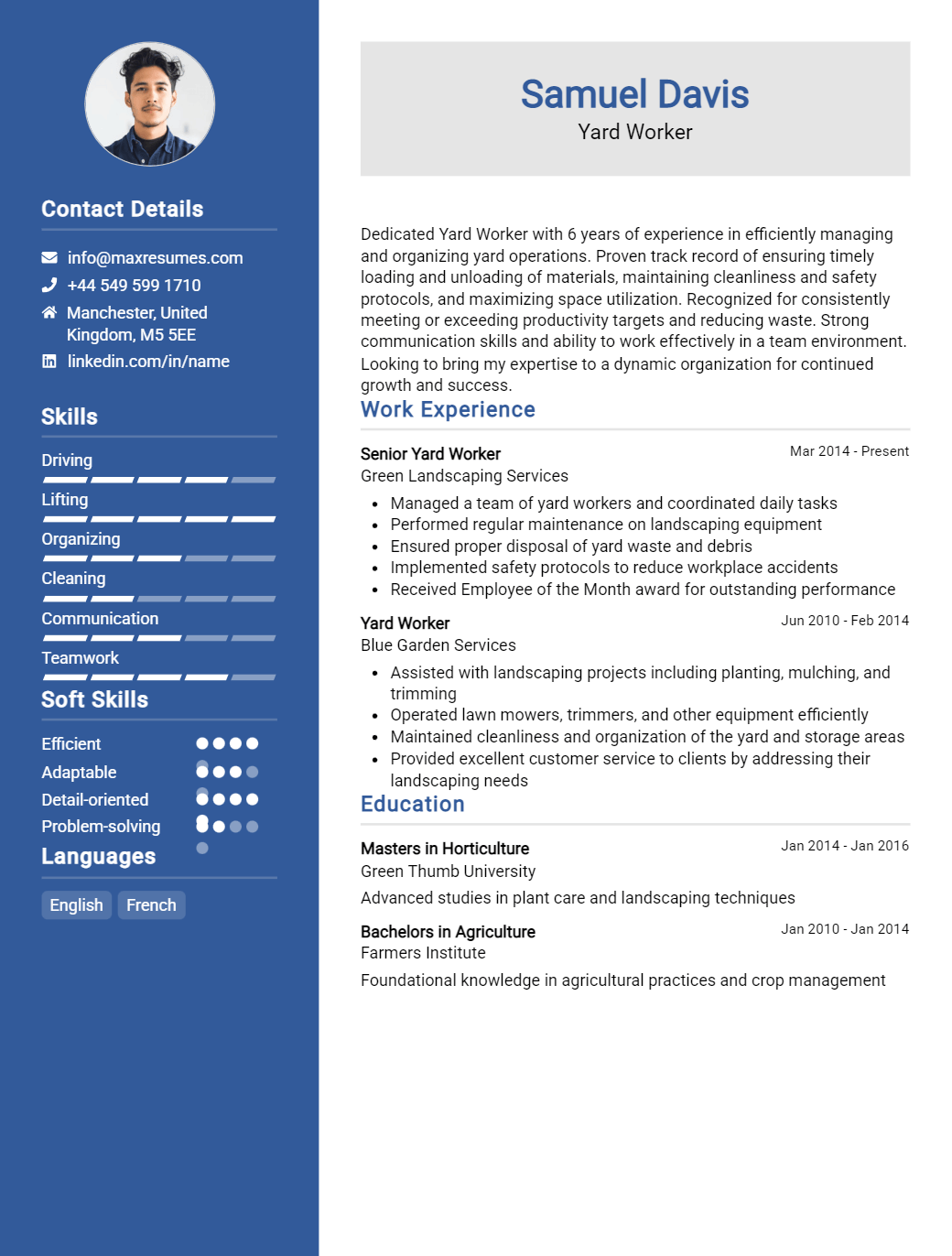 yard-worker-resume-sample
