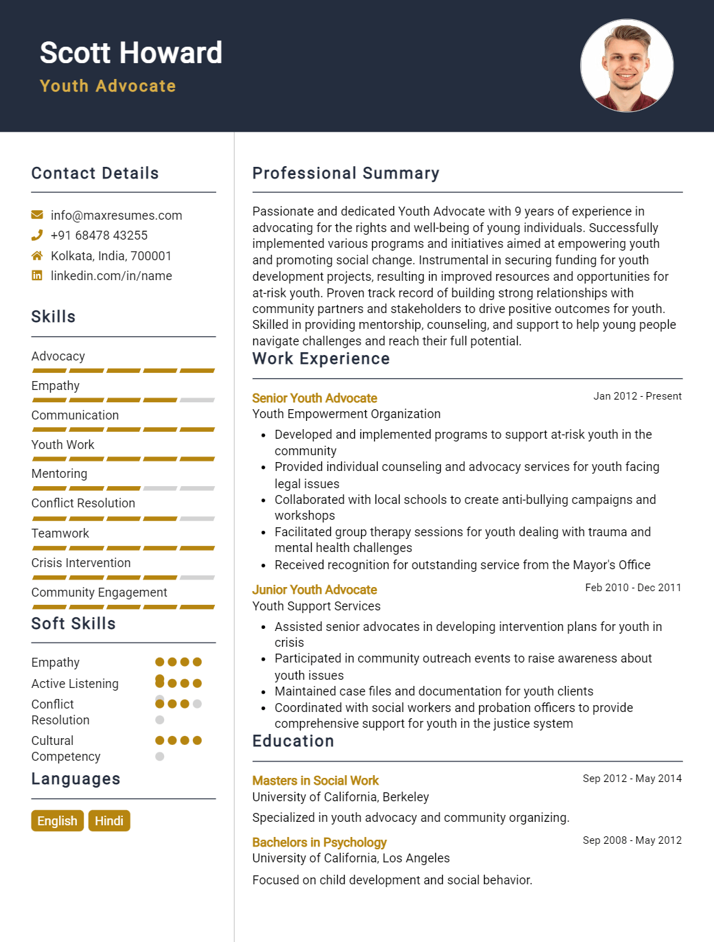 youth-advocate-resume-sample