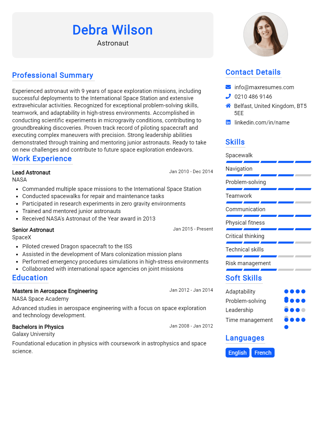 astronaut-resume-sample