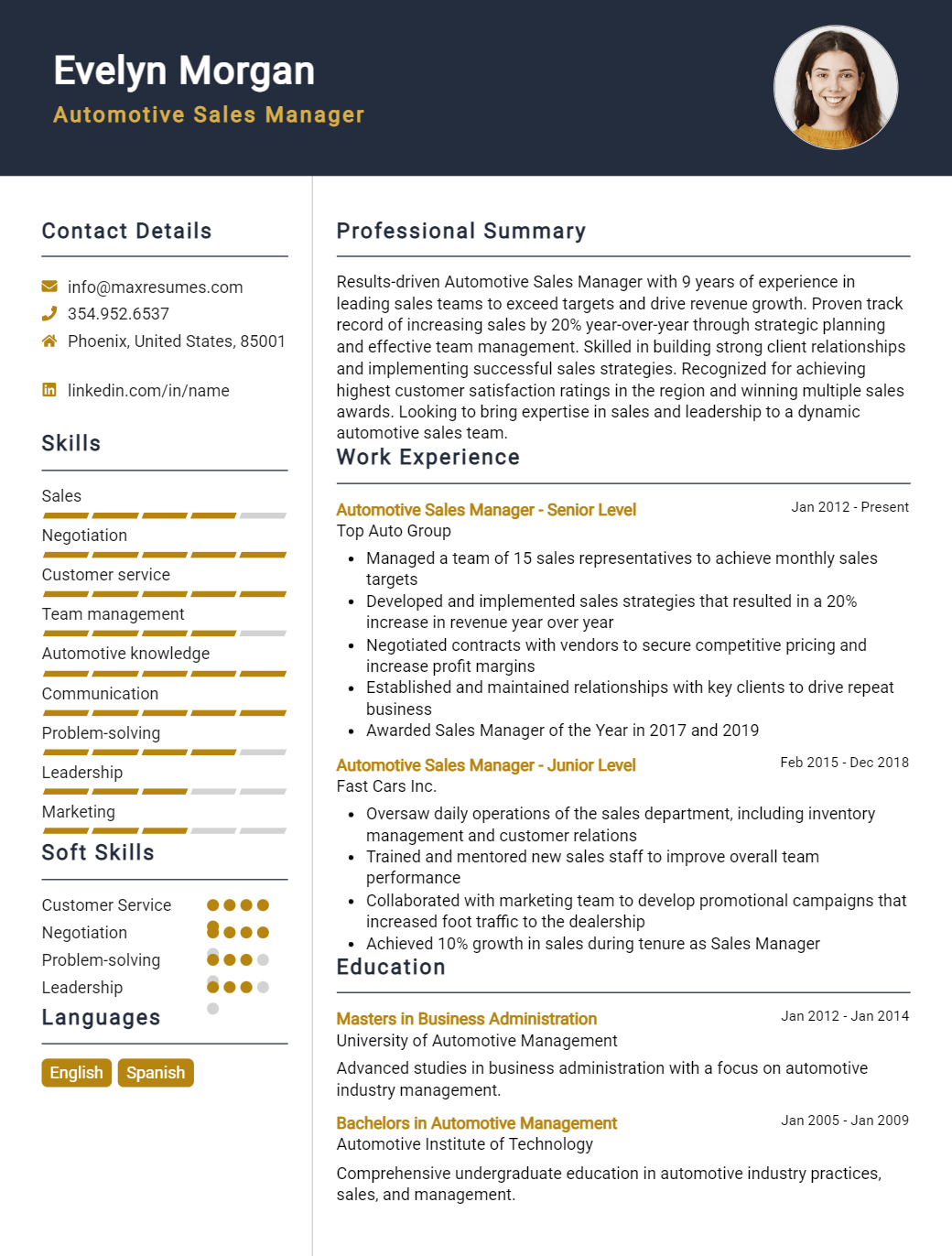 automotive-sales-manager-resume-sample