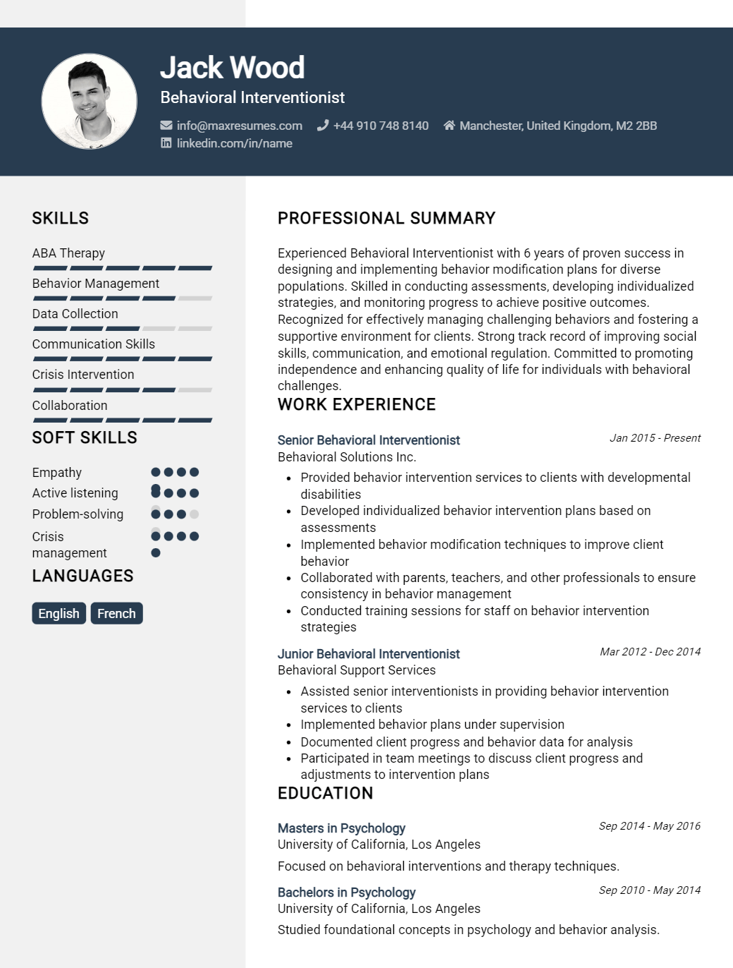 behavioral-interventionist-resume-sample