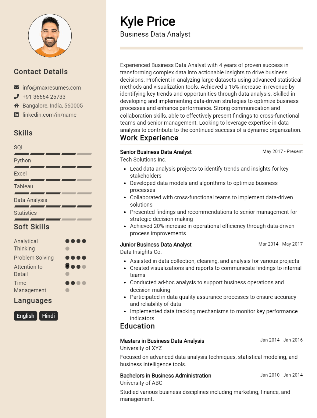 business-data-analyst-resume-sample