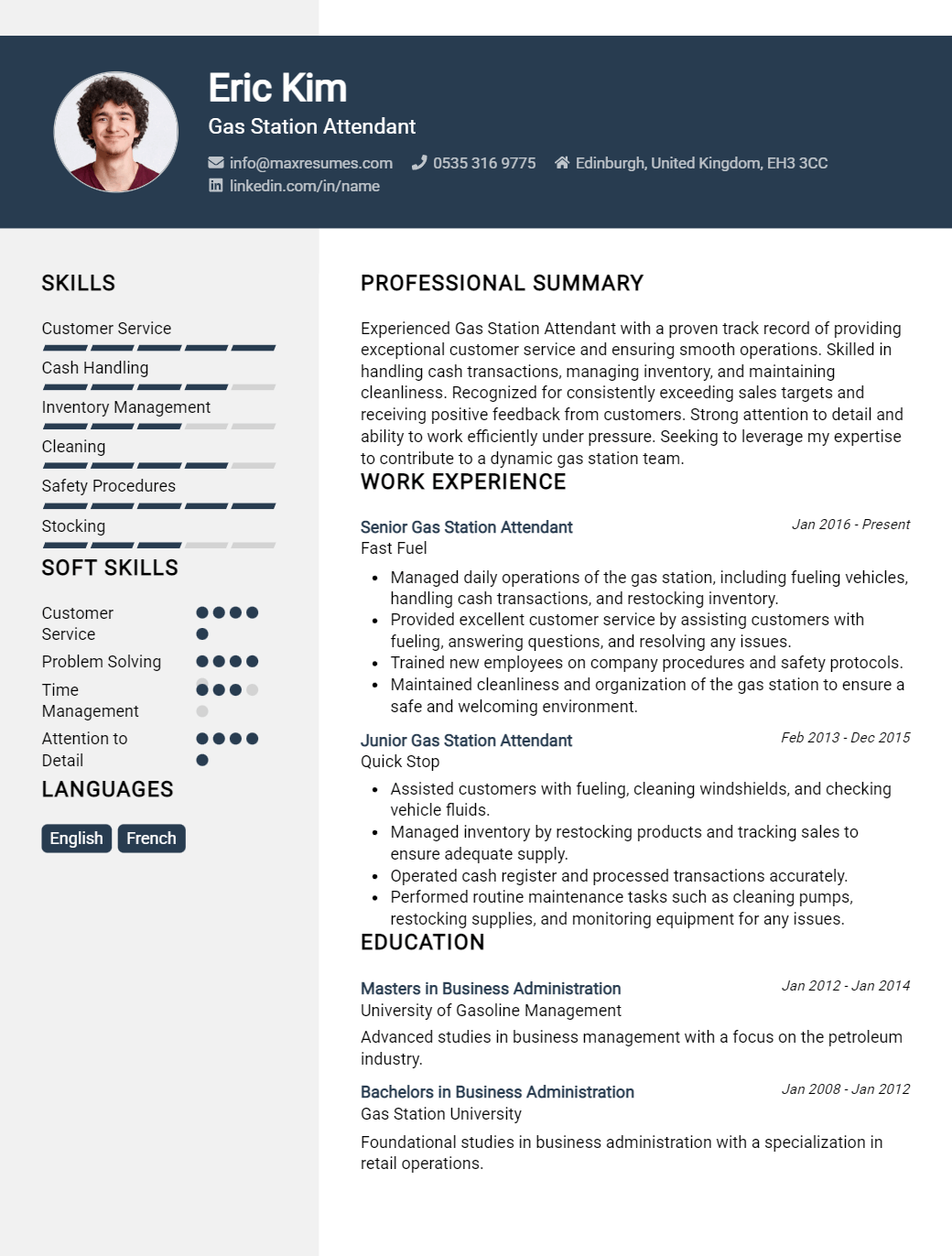 gas-station-attendant-resume-sample